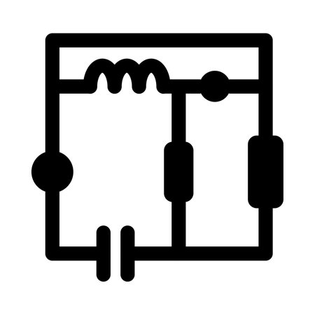Electronic Circuit Vector Glyph Icon For Personal And Commercial Use.のイラスト素材