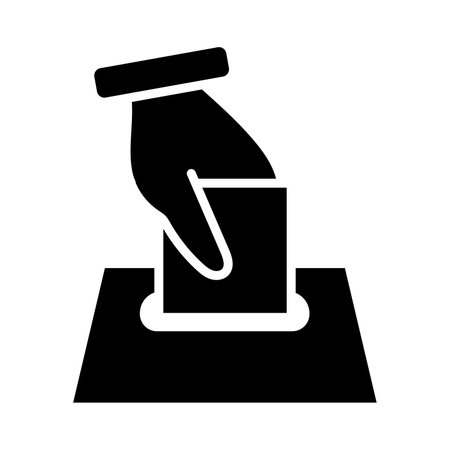 Voting Vector Glyph Icon For Personal And Commercial Use.のイラスト素材