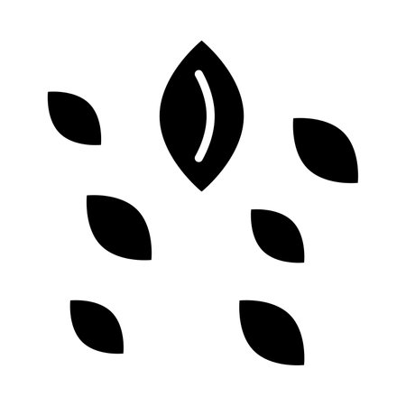 Seeds Vector Glyph Icon For Personal And Commercial Use.のイラスト素材