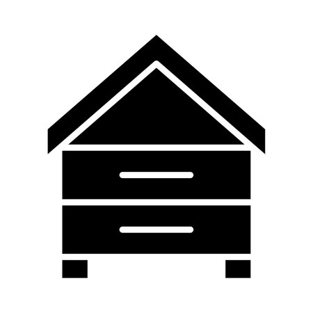 Beehive Vector Glyph Icon For Personal And Commercial Use.のイラスト素材