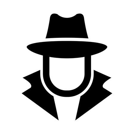 Spy Vector Glyph Icon For Personal And Commercial Use.のイラスト素材