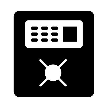 Safety Box Vector Glyph Icon For Personal And Commercial Use.のイラスト素材
