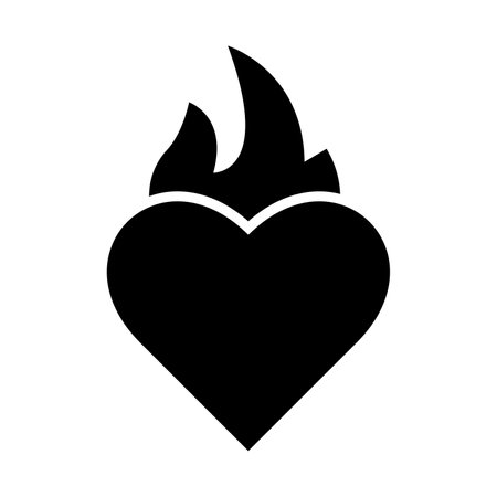 Passion Vector Glyph Icon For Personal And Commercial Use.のイラスト素材