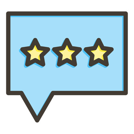 Feedback Vector Thick Line Icon For Personal And Commercial Use.のイラスト素材