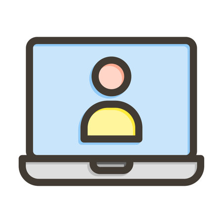 Administration Vector Thick Line Icon For Personal And Commercial Use.のイラスト素材
