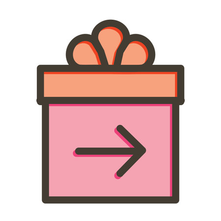 Product Return Thick Line Filled Colors For Personal And Commercial Use.のイラスト素材