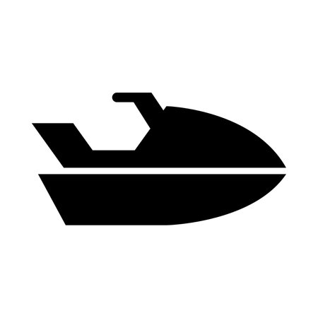 Jet Ski Vector Glyph Icon For Personal And Commercial Use.のイラスト素材