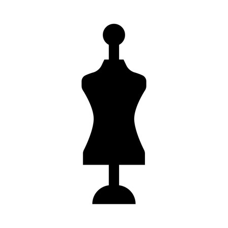 Mannequin Vector Glyph Icon For Personal And Commercial Use.のイラスト素材