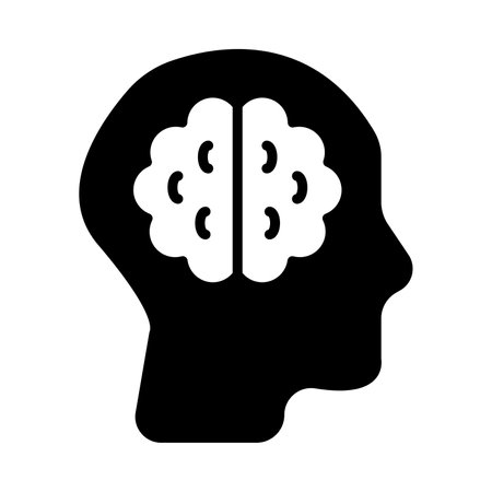 Mental Vector Glyph Icon For Personal And Commercial Use.のイラスト素材