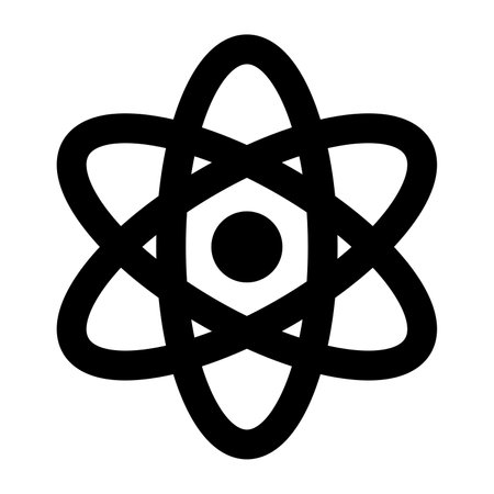 Atom Vector Glyph Icon For Personal And Commercial Use.のイラスト素材
