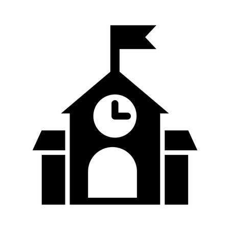 School Vector Glyph Icon For Personal And Commercial Use.のイラスト素材