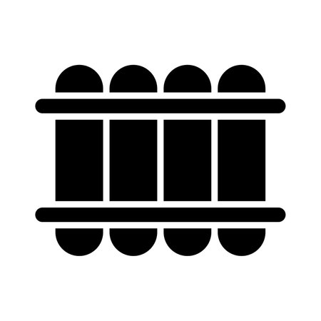 Raft Vector Glyph Icon For Personal And Commercial Use.のイラスト素材