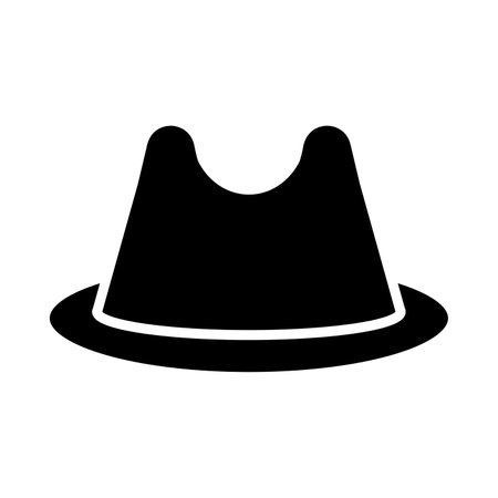 Fedora Hat Vector Glyph Icon For Personal And Commercial Use.のイラスト素材