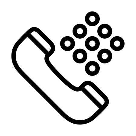 Dial Vector Thick Line Icon For Personal And Commercial Use.のイラスト素材