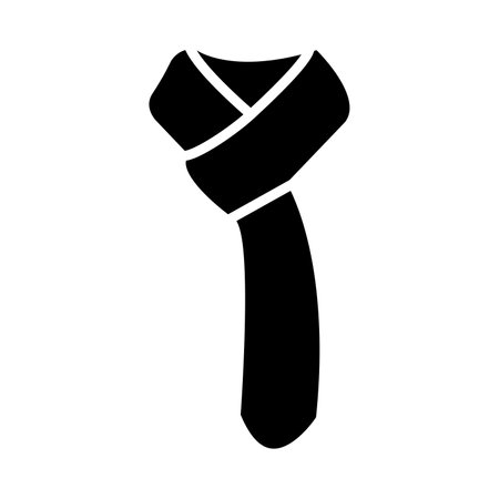 Scarf Vector Glyph Icon For Personal And Commercial Use.のイラスト素材