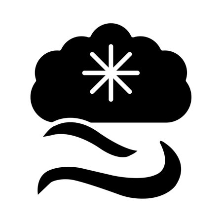 Blizzard Vector Glyph Icon For Personal And Commercial Use.のイラスト素材