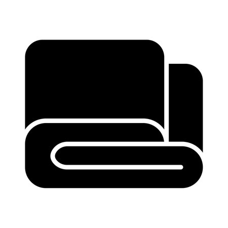 Blanket Vector Glyph Icon For Personal And Commercial Use.のイラスト素材