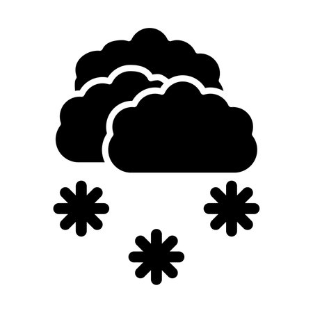 Snowy Vector Glyph Icon For Personal And Commercial Use.のイラスト素材