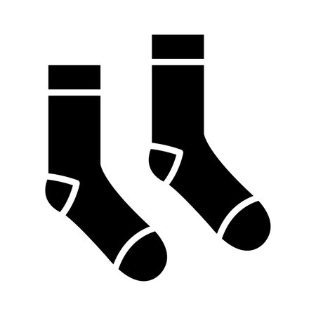 Socks Vector Glyph Icon For Personal And Commercial Use.のイラスト素材