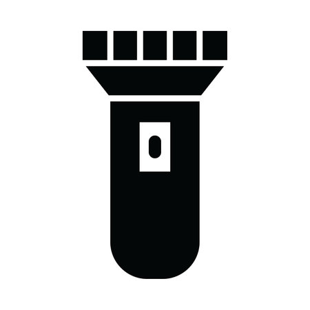 Flashlight Vector Glyph Icon For Personal And Commercial Use.のイラスト素材