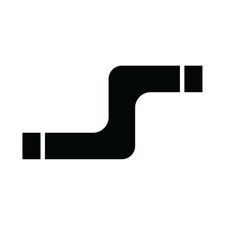 Pipes Vector Glyph Icon For Personal And Commercial Use.のイラスト素材