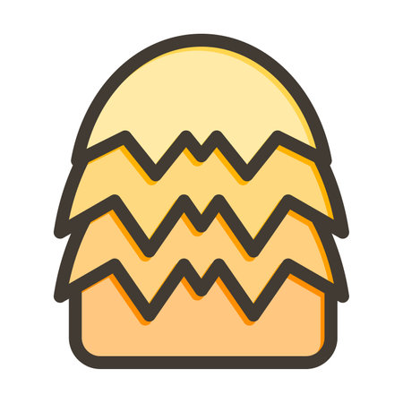 Haystack Thick Line Filled Colors For Personal And Commercial Use.のイラスト素材