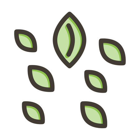 Seeds Thick Line Filled Colors For Personal And Commercial Use.のイラスト素材