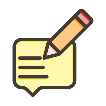 Write Message Thick Line Filled Colors For Personal And Commercial Use.の写真素材