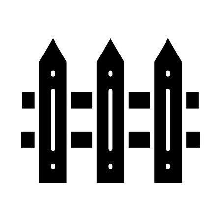 Fence Vector Glyph Icon For Personal And Commercial Use.のイラスト素材