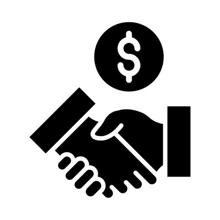 Deal Vector Glyph Icon For Personal And Commercial Use.のイラスト素材