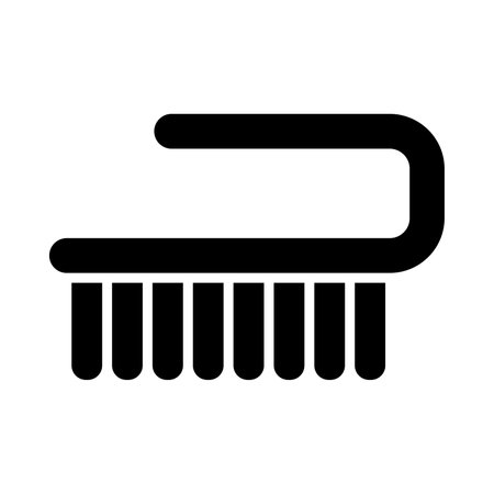 Cleaning Brush Vector Glyph Icon For Personal And Commercial Use.のイラスト素材