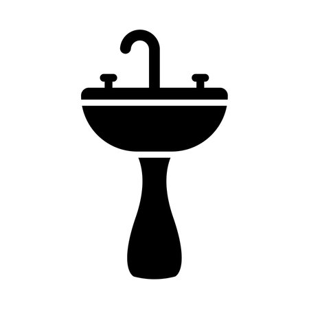 Sink Vector Glyph Icon For Personal And Commercial Use.のイラスト素材