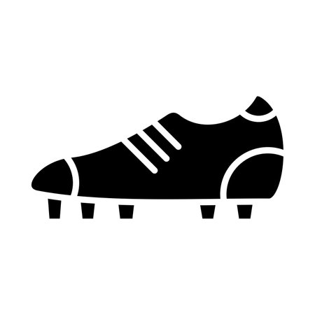 Football Boots Vector Glyph Icon For Personal And Commercial Use.のイラスト素材