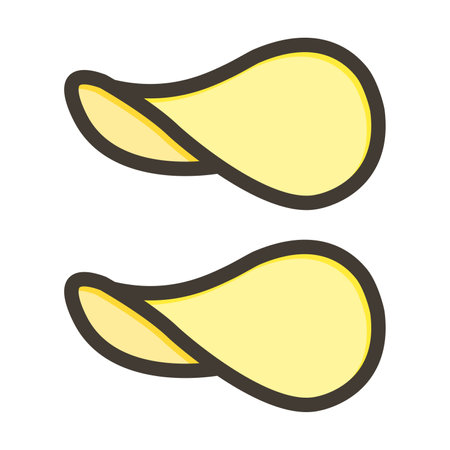 Crisps Thick Line Filled Colors For Personal And Commercial Use.のイラスト素材