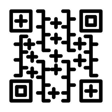 QR Code Vector Thick Line Icon For Personal And Commercial Use.のイラスト素材