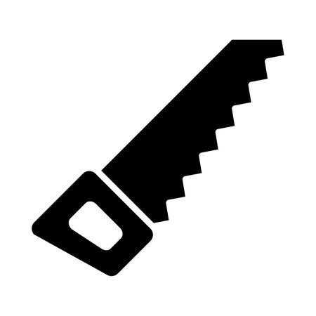 Handsaw Vector Glyph Icon For Personal And Commercial Use.のイラスト素材
