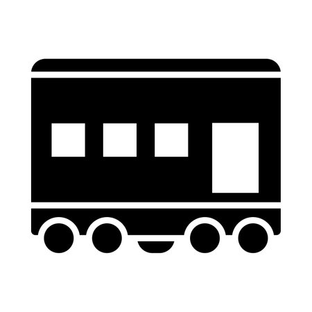 Wagon Vector Glyph Icon For Personal And Commercial Use.のイラスト素材