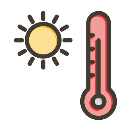 Hot Thick Line Filled Colors For Personal And Commercial Use.のイラスト素材