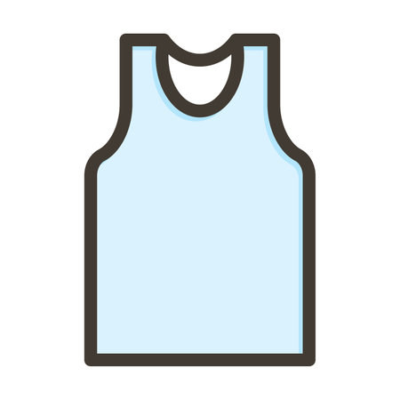 Tank Top Thick Line Filled Colors For Personal And Commercial Use.のイラスト素材