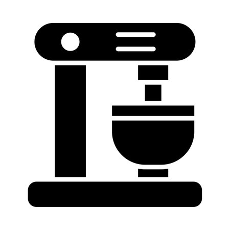 Mixing Machine Vector Glyph Icon For Personal And Commercial Use.のイラスト素材