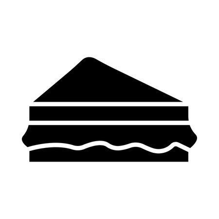 Sandwich Vector Glyph Icon For Personal And Commercial Use.のイラスト素材