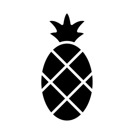 Pineapple Vector Glyph Icon For Personal And Commercial Use.のイラスト素材