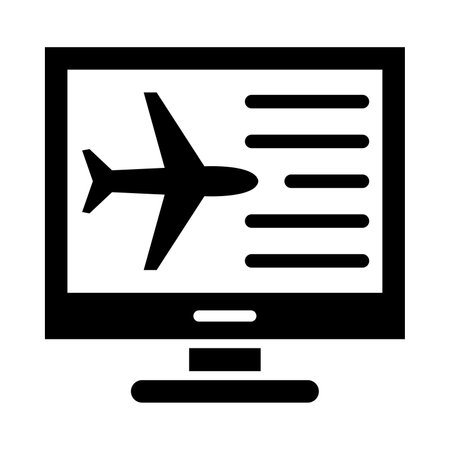 Flight Info Vector Glyph Icon For Personal And Commercial Use.のイラスト素材