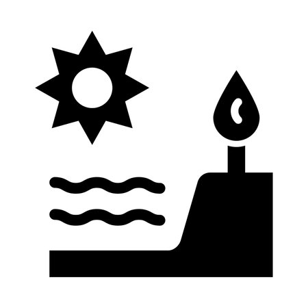 Coast Vector Glyph Icon For Personal And Commercial Use.のイラスト素材