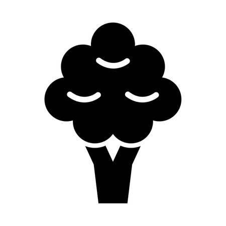 Broccoli Vector Glyph Icon For Personal And Commercial Use.のイラスト素材