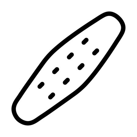 Nail File Vector Thick Line Icon For Personal And Commercial Use.のイラスト素材
