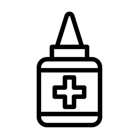 Pyodine Vector Thick Line Icon For Personal And Commercial Use.のイラスト素材