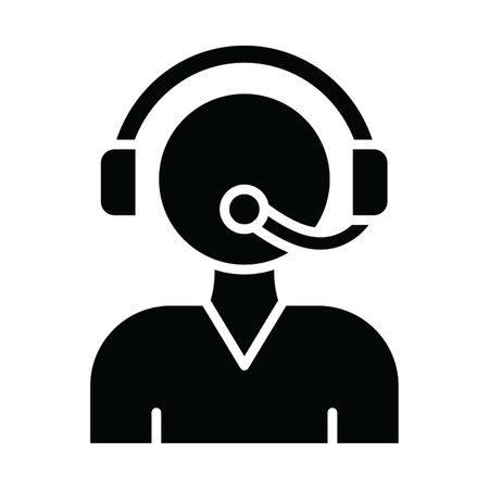 Call Center Vector Glyph Icon For Personal And Commercial Use.のイラスト素材