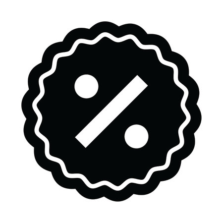 Discount Vector Glyph Icon For Personal And Commercial Use.のイラスト素材