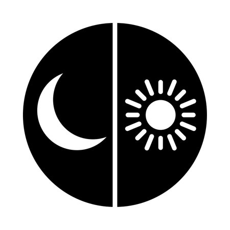 Day And Night Vector Glyph Icon For Personal And Commercial Use.のイラスト素材